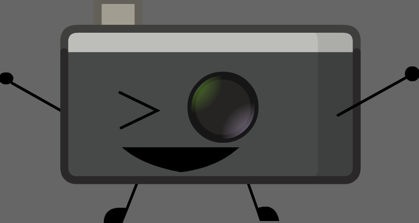 This is my Object Show OC, Camera. He'll get costumes later